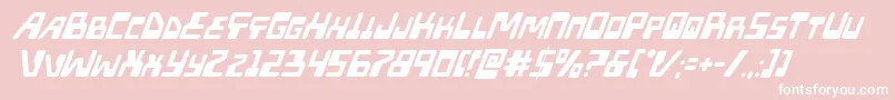 Xpedsuperital Font – White Fonts on Pink Background