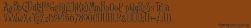 Goodfellow Font – Black Fonts on Brown Background