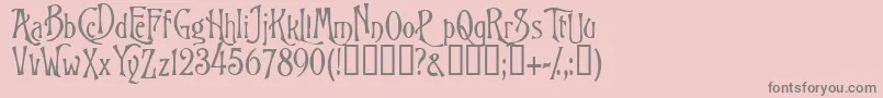 Goodfellow Font – Gray Fonts on Pink Background