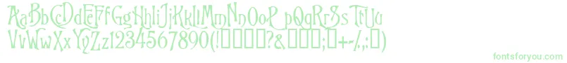 Goodfellow Font – Green Fonts on White Background