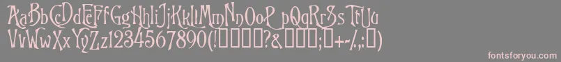 Goodfellow Font – Pink Fonts on Gray Background