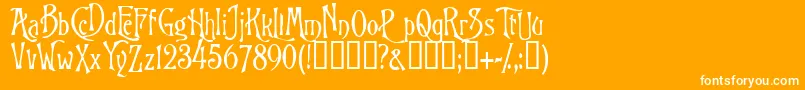 Goodfellow Font – White Fonts on Orange Background