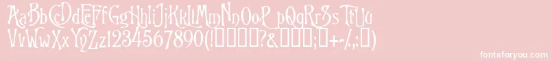 Goodfellow Font – White Fonts on Pink Background