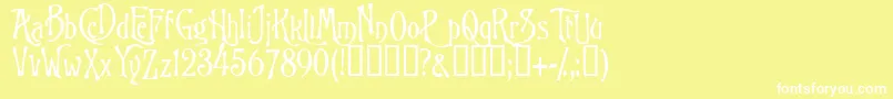 Goodfellow Font – White Fonts on Yellow Background