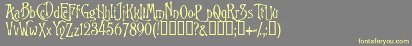 Goodfellow Font – Yellow Fonts on Gray Background