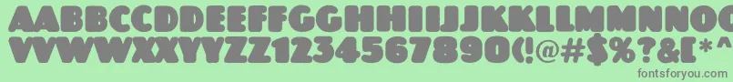 AJasperttlrndrgnord Font – Gray Fonts on Green Background