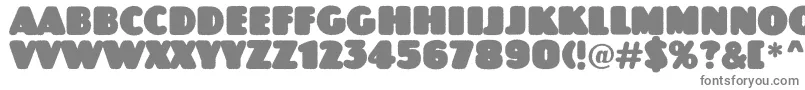 AJasperttlrndrgnord-fontti – harmaat kirjasimet valkoisella taustalla
