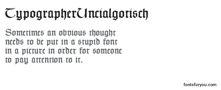 Schriftart TypographerUncialgotisch