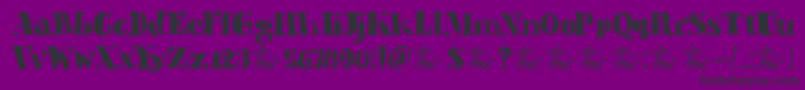 DkAardvarkDreams Font – Black Fonts on Purple Background