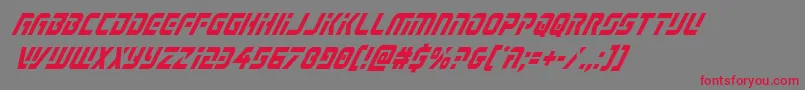 Legiosabinacondital Font – Red Fonts on Gray Background