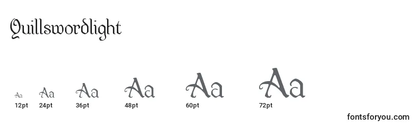 Quillswordlight Font Sizes