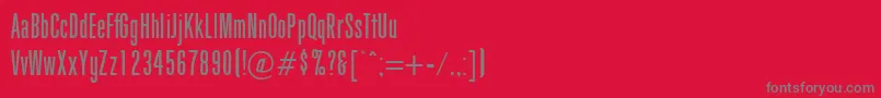 Girth Font – Gray Fonts on Red Background