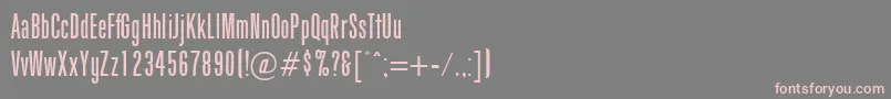 フォントGirth – 灰色の背景にピンクのフォント