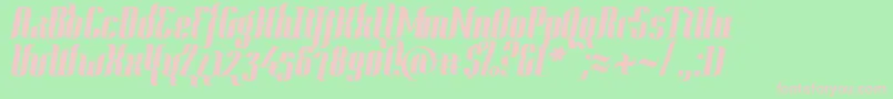 ContextHeavy Font – Pink Fonts on Green Background