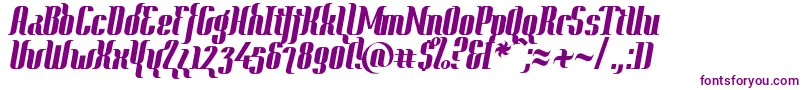 ContextHeavy Font – Purple Fonts on White Background