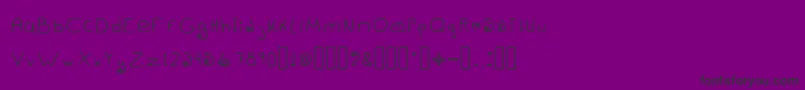 Dangowee Font – Black Fonts on Purple Background