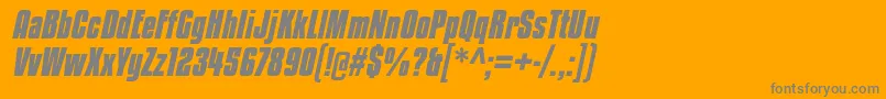 KenyancoffeergBolditalic Font – Gray Fonts on Orange Background