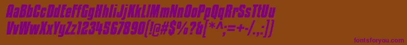 KenyancoffeergBolditalic Font – Purple Fonts on Brown Background