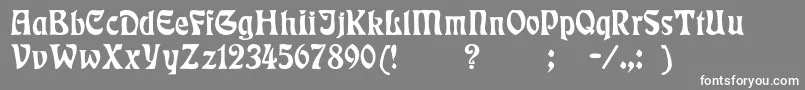 Шрифт Badmann – белые шрифты на сером фоне