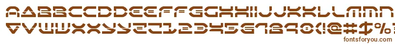 Шрифт Oberondeuxlaser – коричневые шрифты
