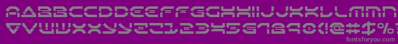 Oberondeuxlaser-Schriftart – Graue Schriften auf violettem Hintergrund