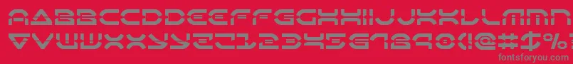 Oberondeuxlaser Font – Gray Fonts on Red Background