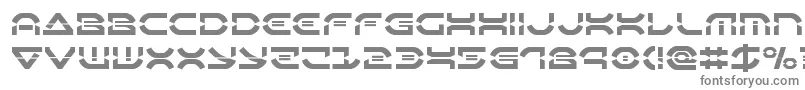 フォントOberondeuxlaser – 白い背景に灰色の文字