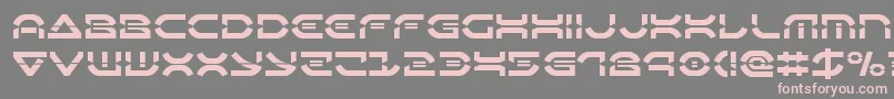 Oberondeuxlaser Font – Pink Fonts on Gray Background