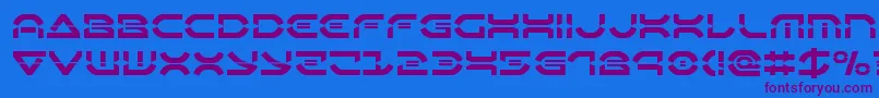 Oberondeuxlaser Font – Purple Fonts on Blue Background