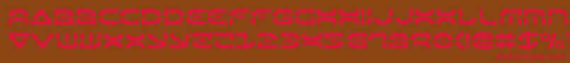 Oberondeuxlaser Font – Red Fonts on Brown Background