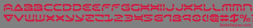 Oberondeuxlaser Font – Red Fonts on Gray Background