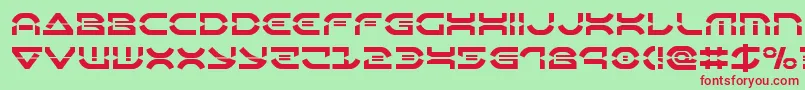 Oberondeuxlaser Font – Red Fonts on Green Background
