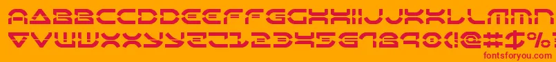 Oberondeuxlaser Font – Red Fonts on Orange Background