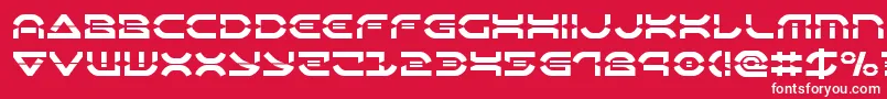Oberondeuxlaser Font – White Fonts on Red Background