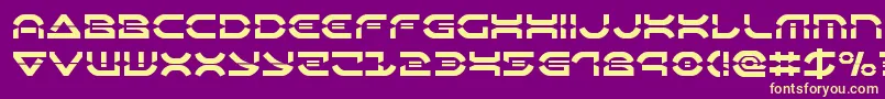 Oberondeuxlaser-fontti – keltaiset fontit violetilla taustalla