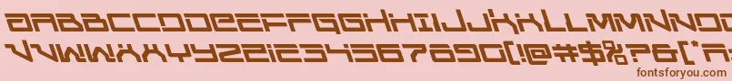 Unitedplanetsleft Font – Brown Fonts on Pink Background