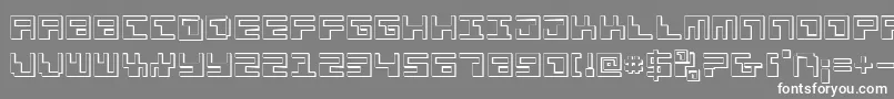 Phaserbank3D Font – White Fonts on Gray Background