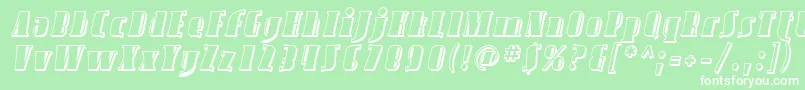 SfavondaleshadedItalic Font – White Fonts on Green Background