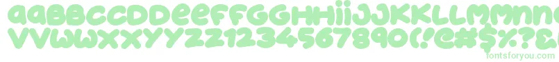 JellyDonuts Font – Green Fonts on White Background