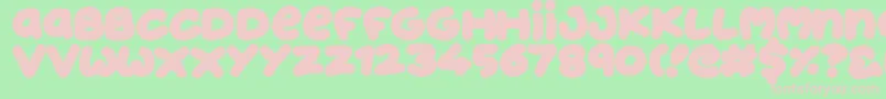 JellyDonuts Font – Pink Fonts on Green Background