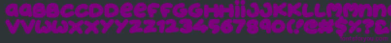 JellyDonuts Font – Purple Fonts on Black Background