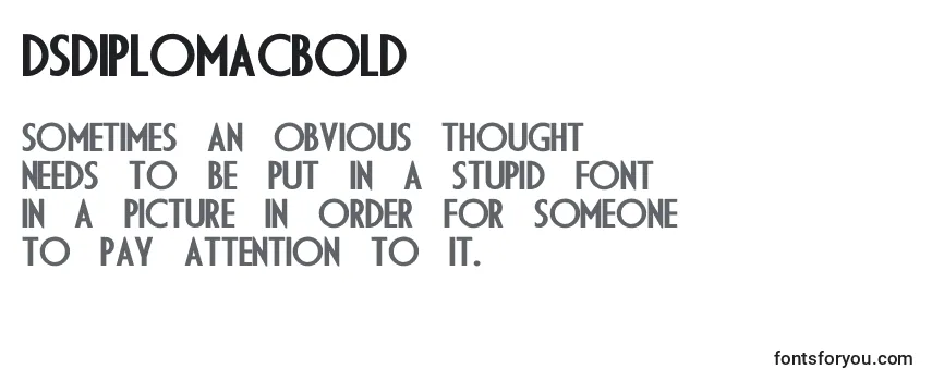 DsdiplomacBold Font