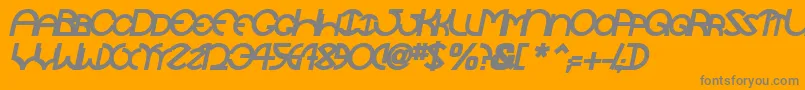 fuente TocopillascapssskBolditalic – Fuentes Grises Sobre Fondo Naranja