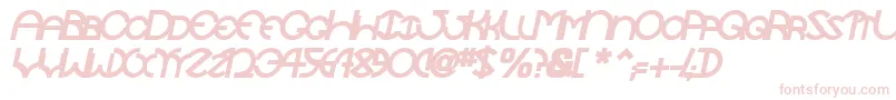 TocopillascapssskBolditalic Font – Pink Fonts on White Background