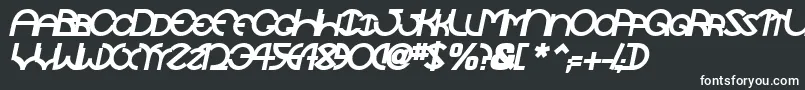 TocopillascapssskBolditalic Font – White Fonts on Black Background