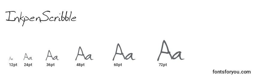 InkpenScribble Font Sizes
