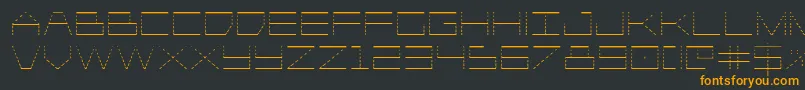 fuente Player1upgrad – Fuentes Naranjas Sobre Fondo Negro