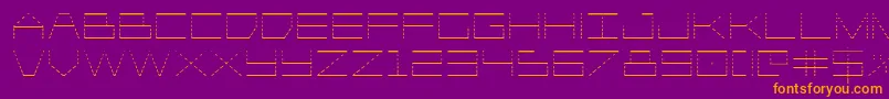 Player1upgrad Font – Orange Fonts on Purple Background