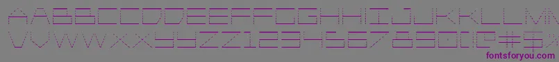 Шрифт Player1upgrad – фиолетовые шрифты на сером фоне