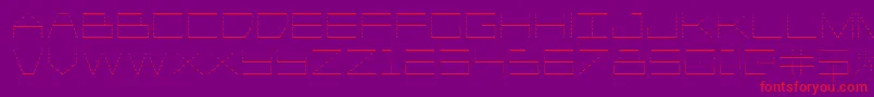 Player1upgrad Font – Red Fonts on Purple Background